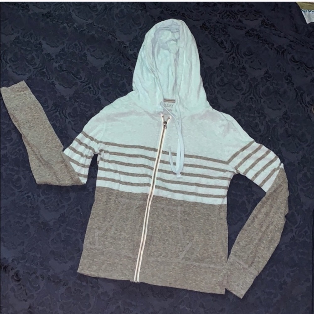 Aeropostale Light Blue and Gray Jacket